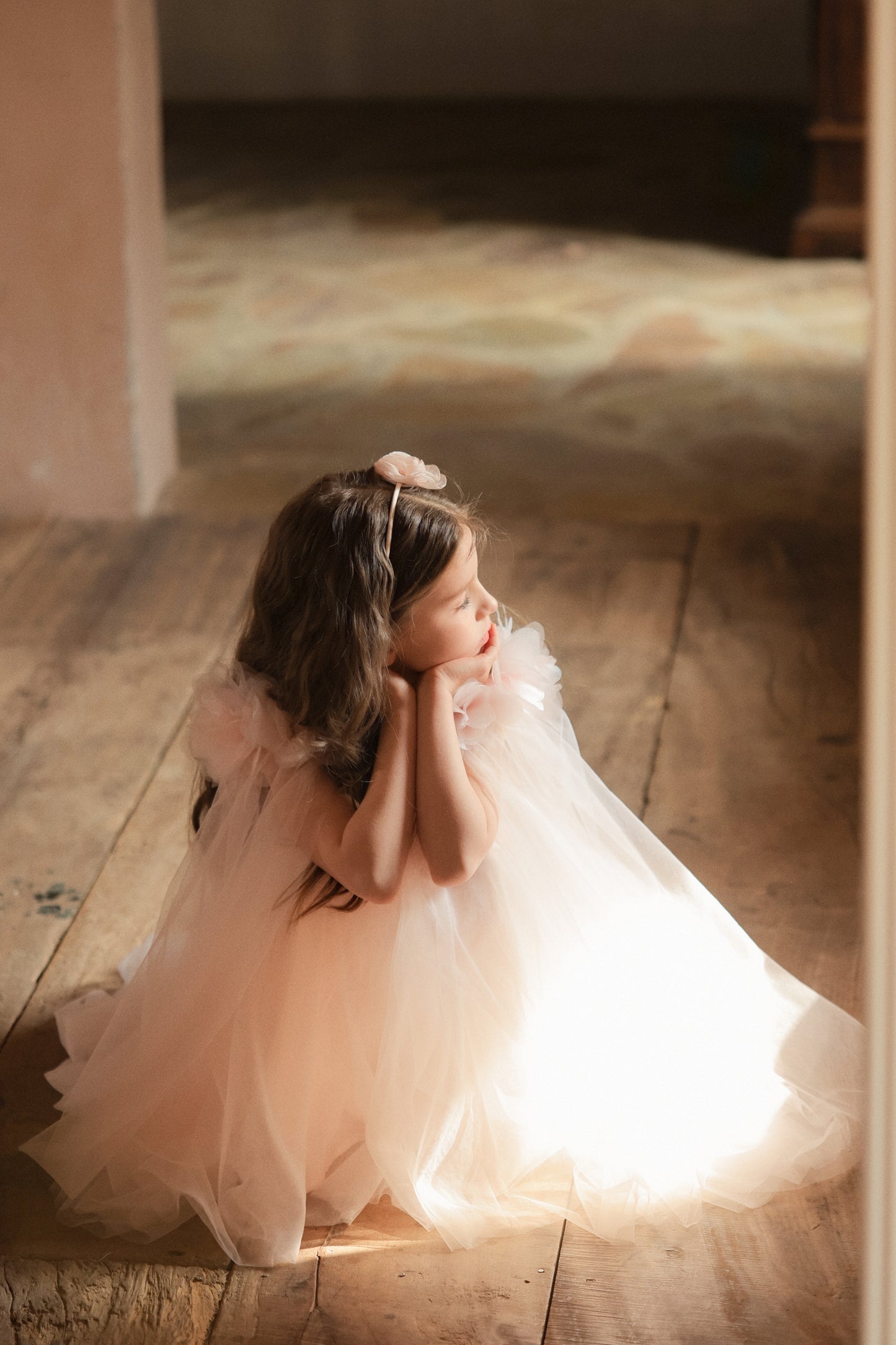 Blush Ripple Bloom Dress