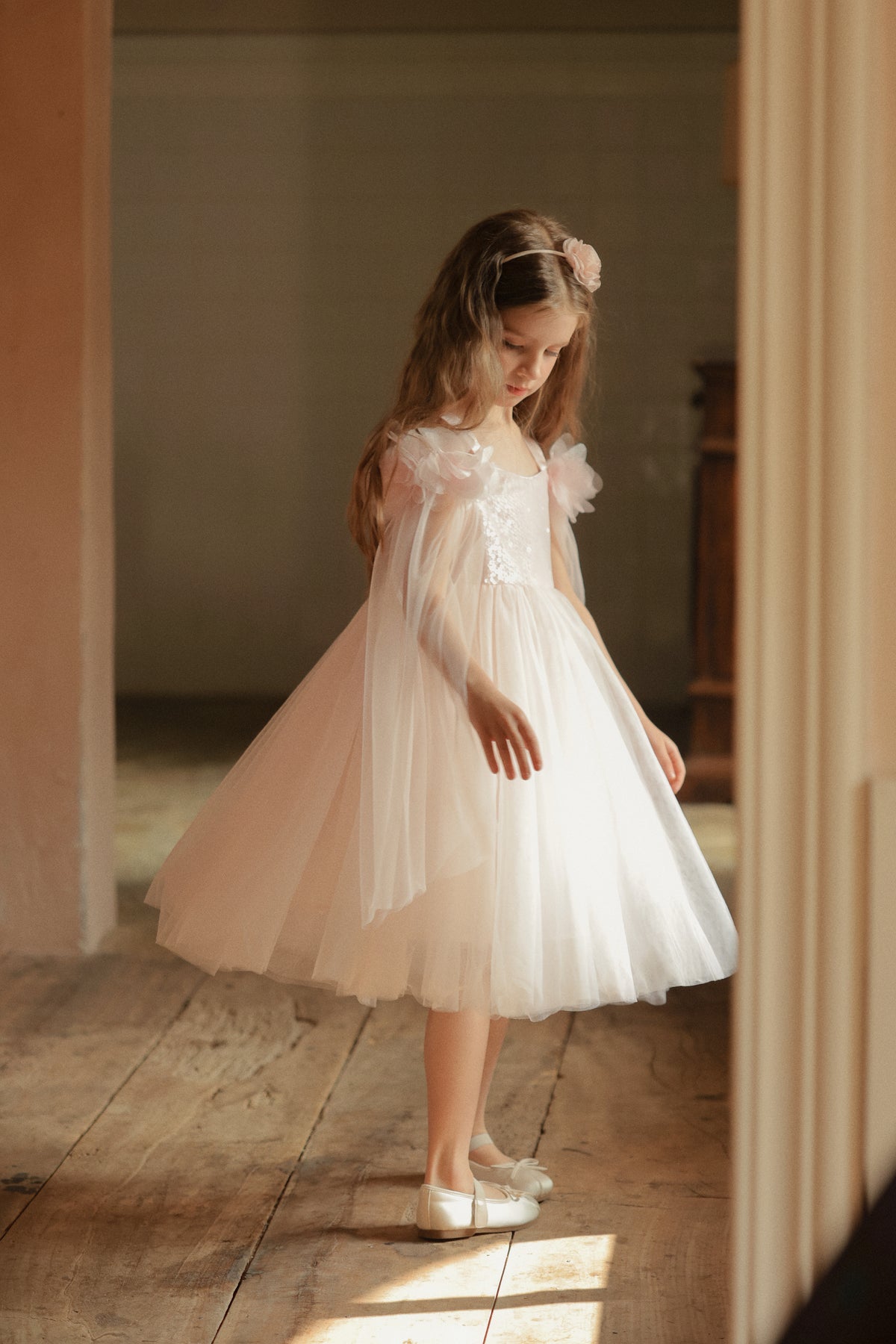 Blush Ripple Bloom Dress