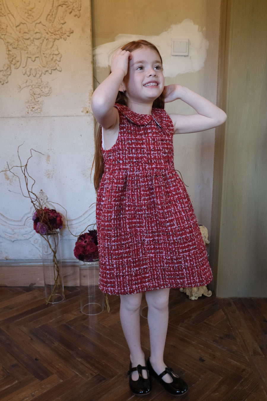 Ruby French Tweed Collar Dress