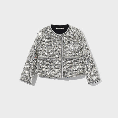 The Silver Gala Quilted Tweed Jacket