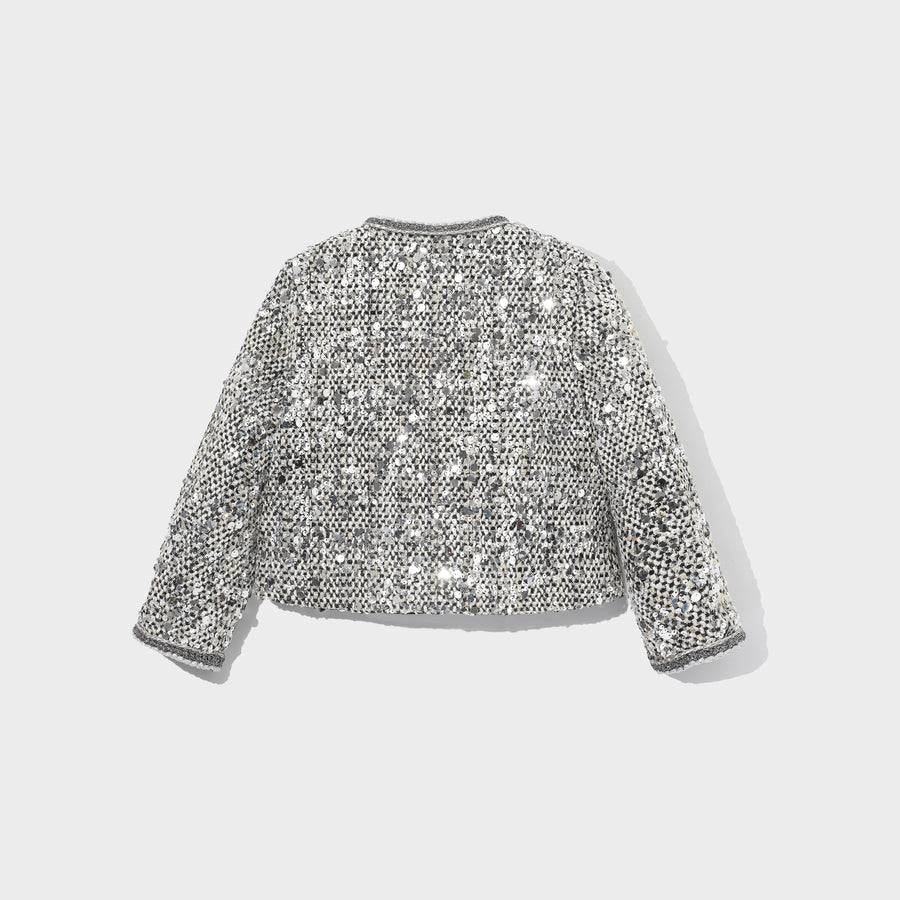 The Silver Gala Quilted Tweed Jacket