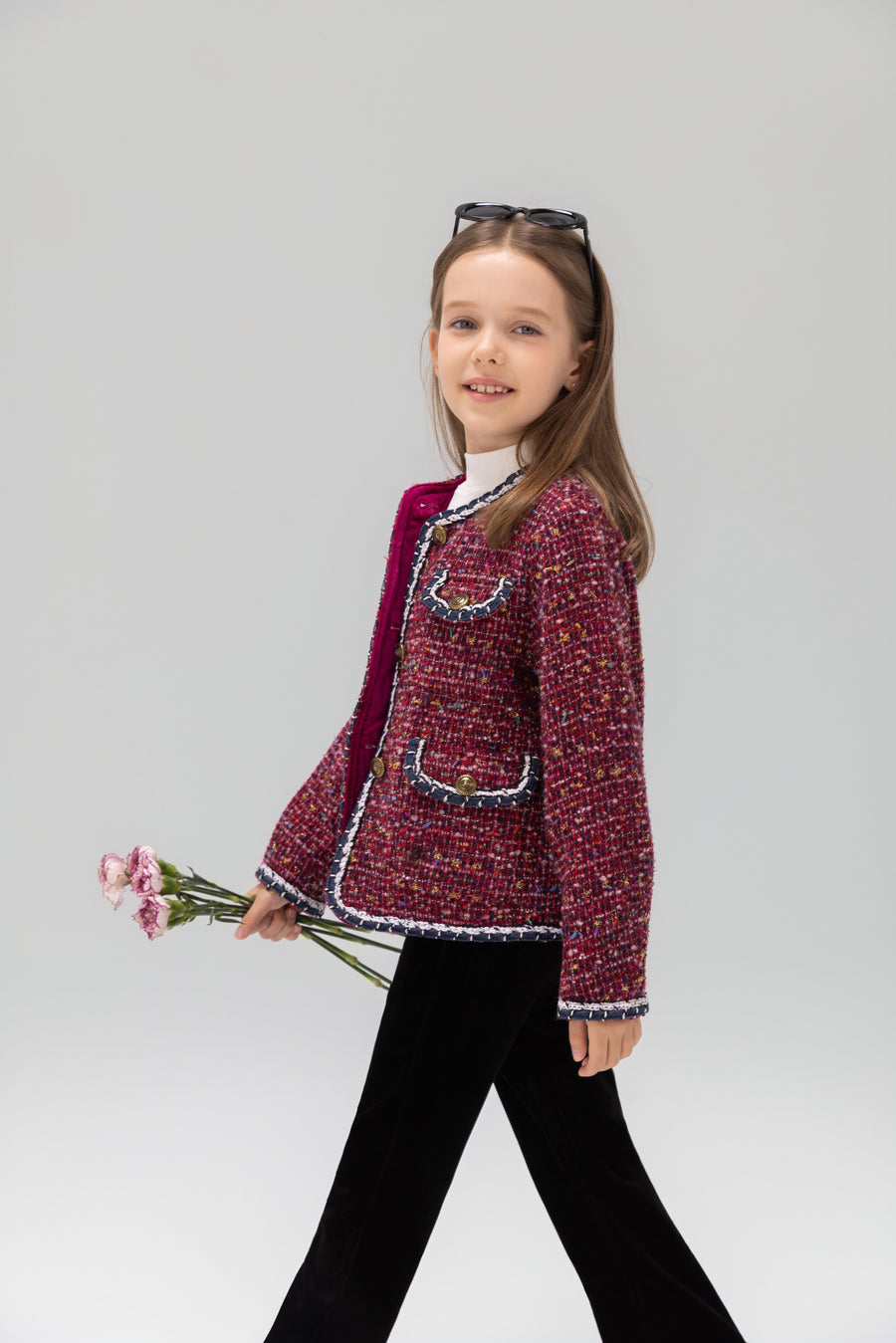 The Berry Confetti Tweed Jacket