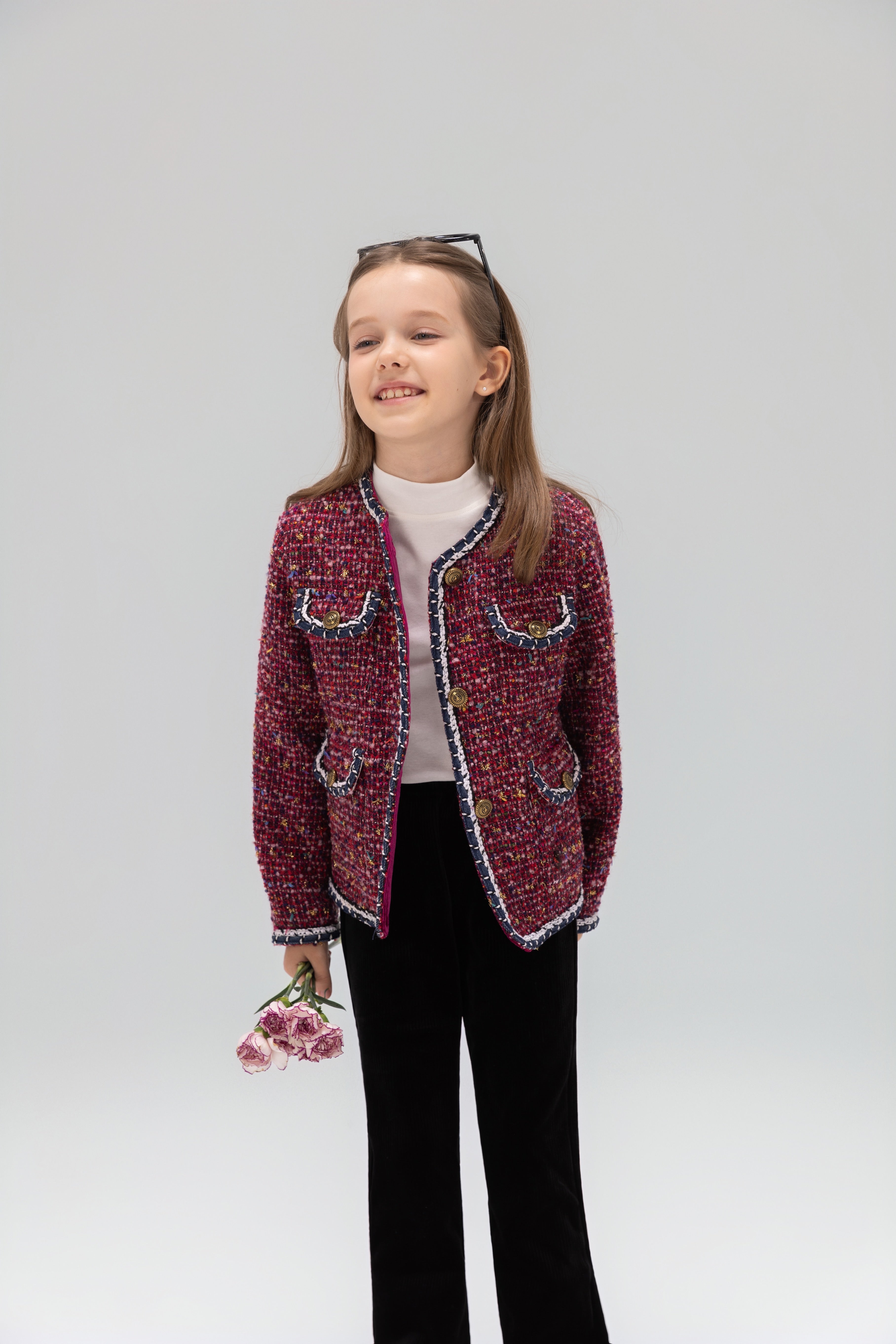 The Berry Confetti Tweed Jacket