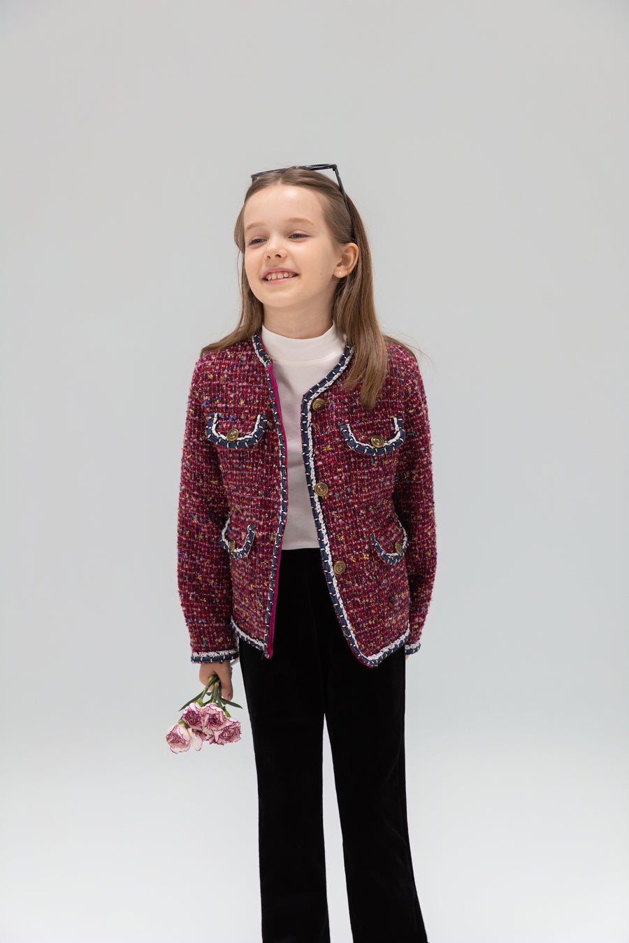 The Berry Confetti Tweed Jacket
