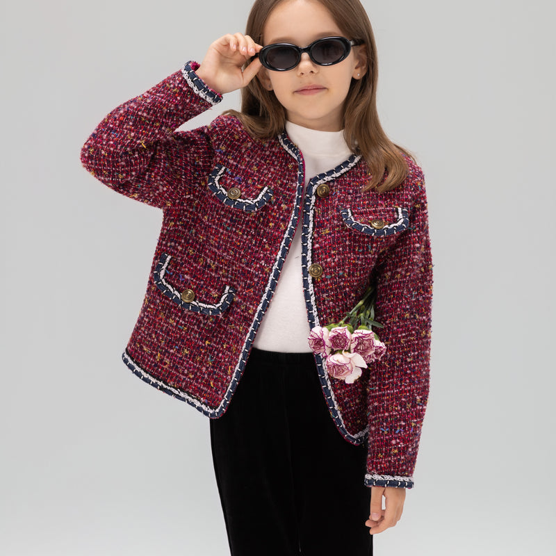 The Berry Confetti Tweed Jacket