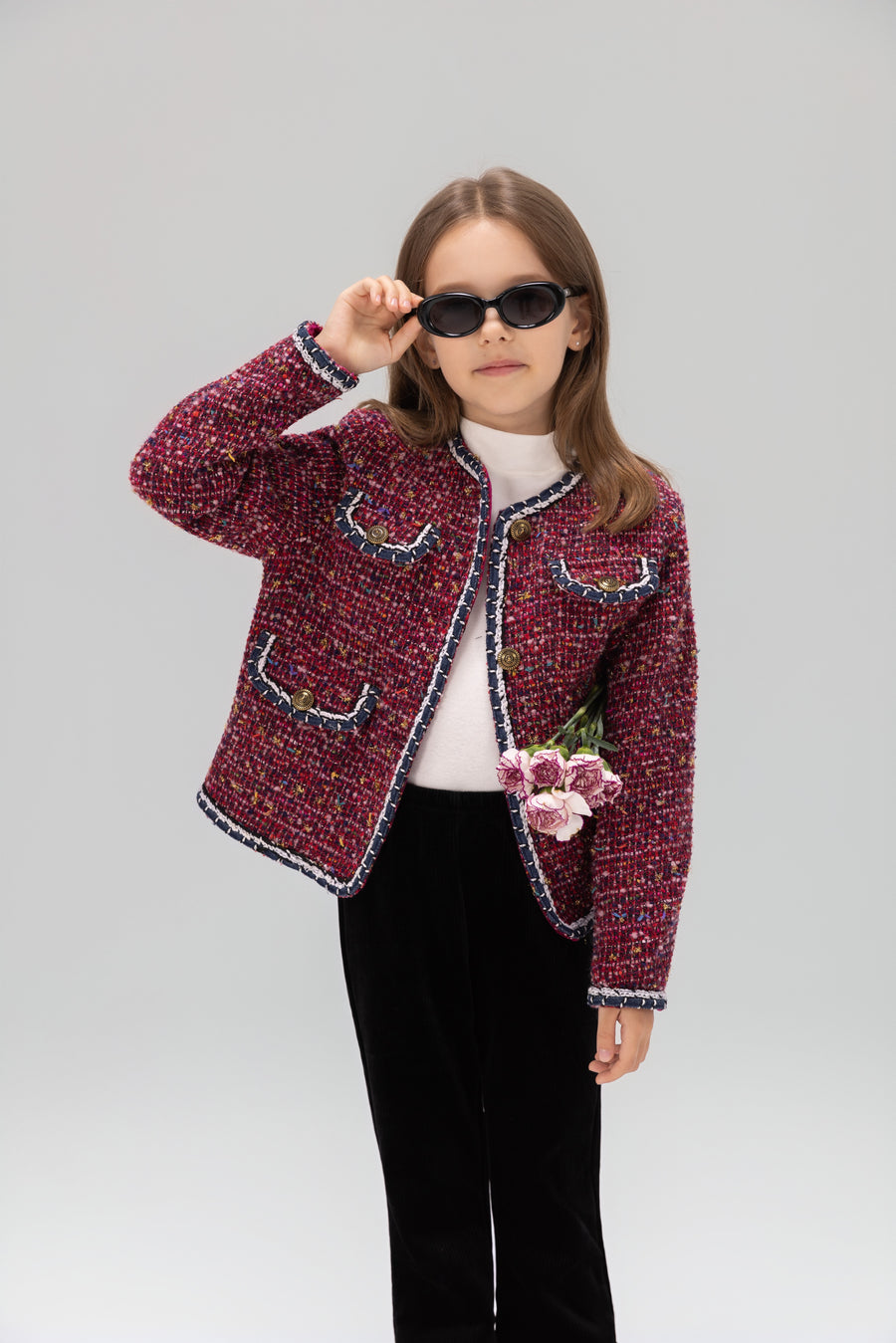 The Berry Confetti Tweed Jacket