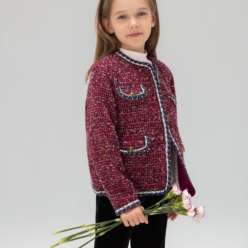 The Berry Confetti Tweed Jacket