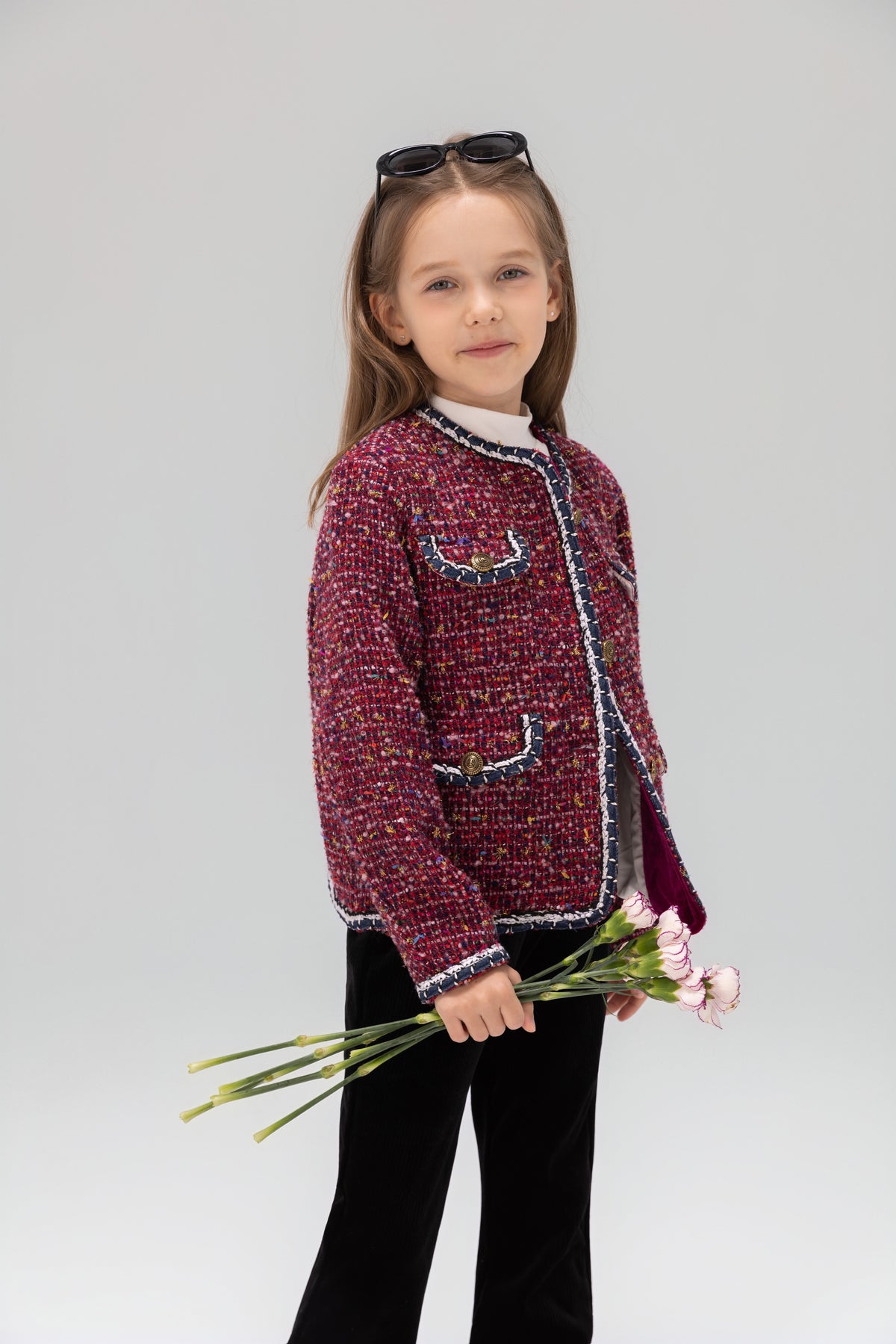 The Berry Confetti Tweed Jacket