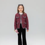 The Berry Confetti Tweed Jacket