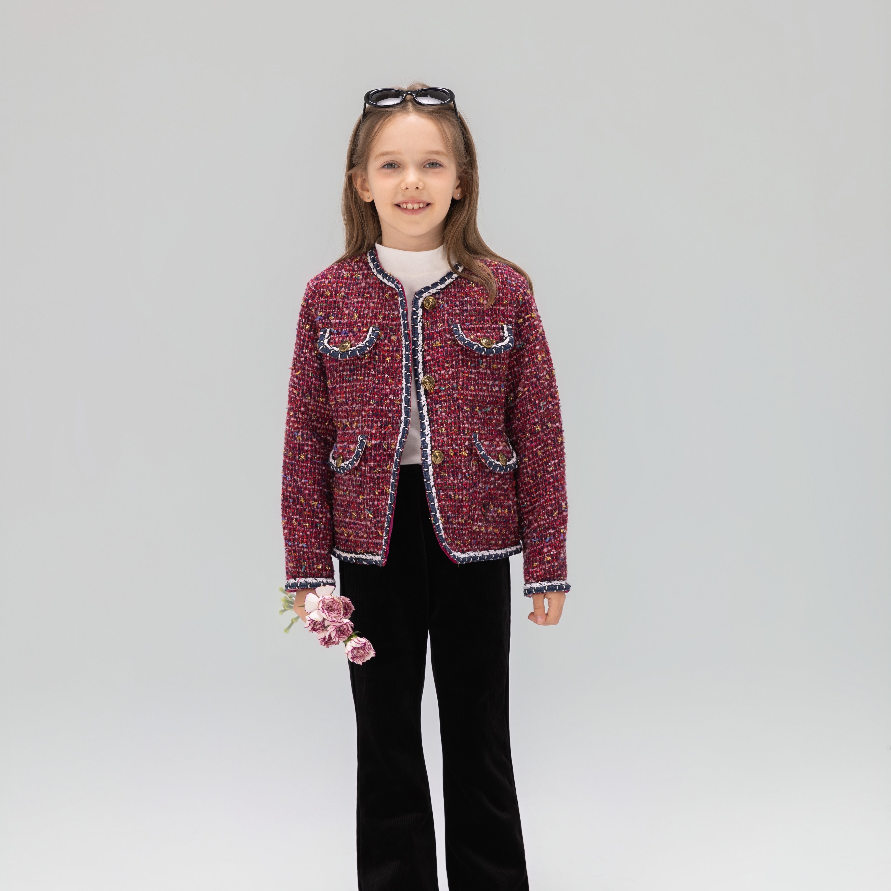 The Berry Confetti Tweed Jacket
