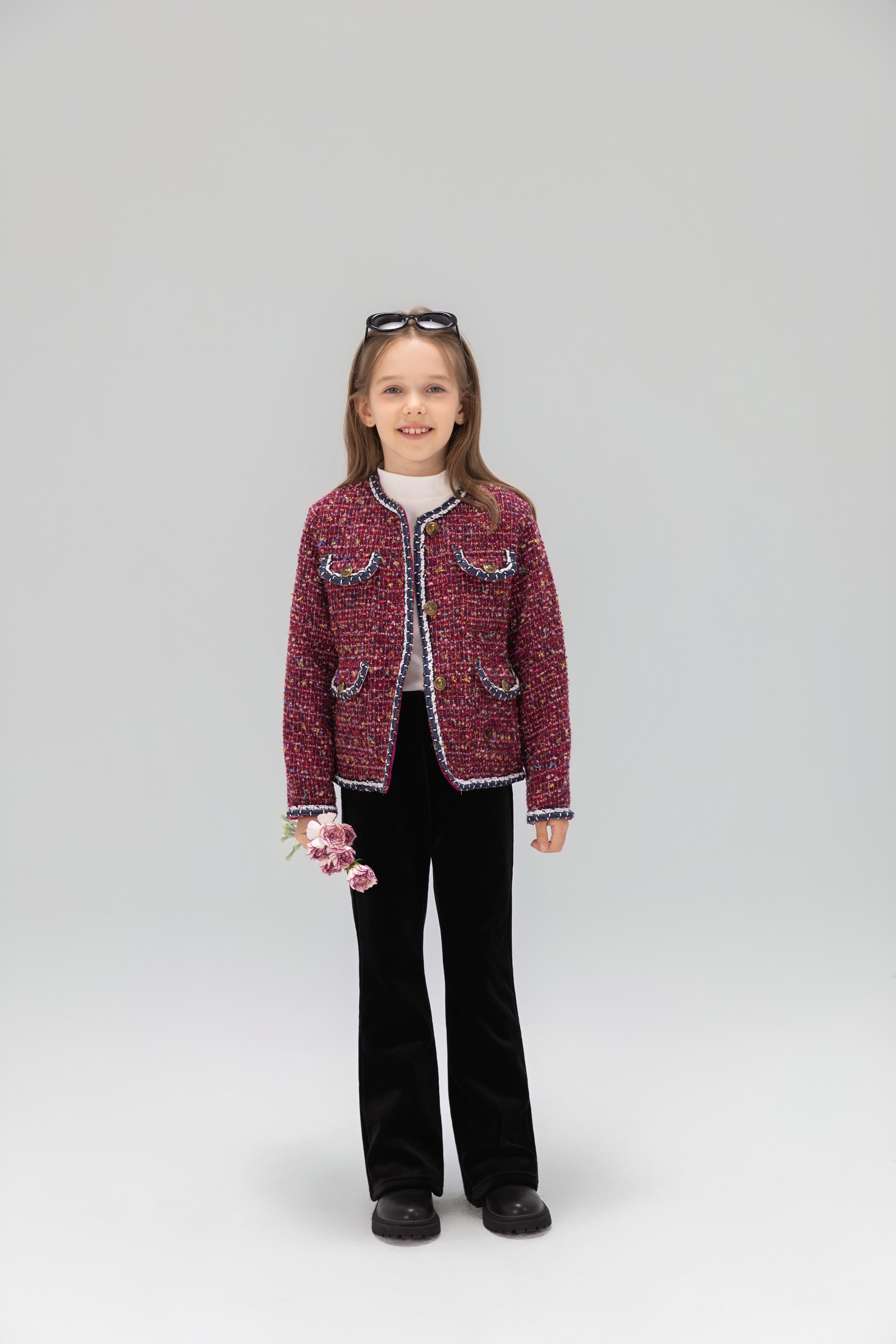 The Berry Confetti Tweed Jacket