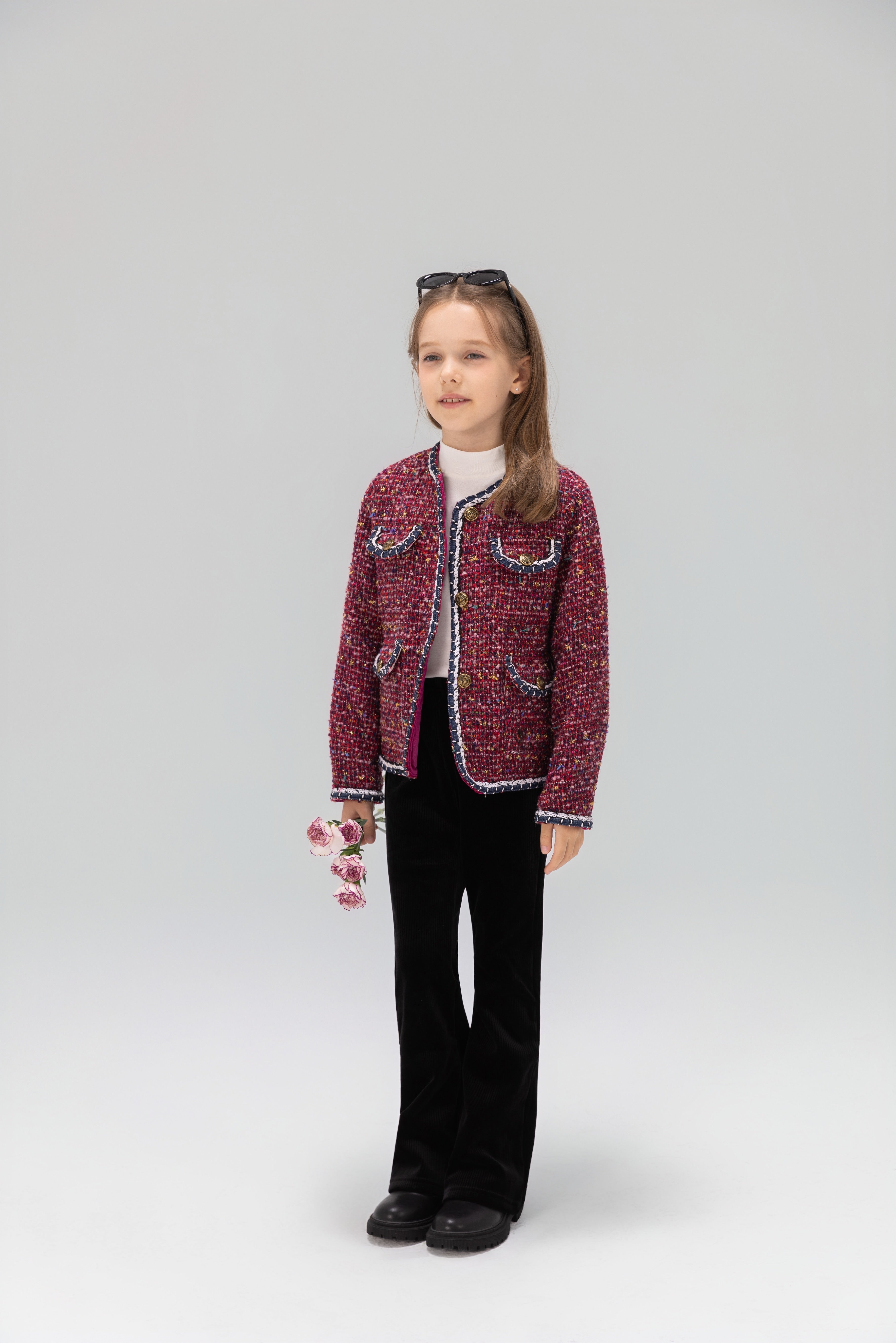 The Berry Confetti Tweed Jacket