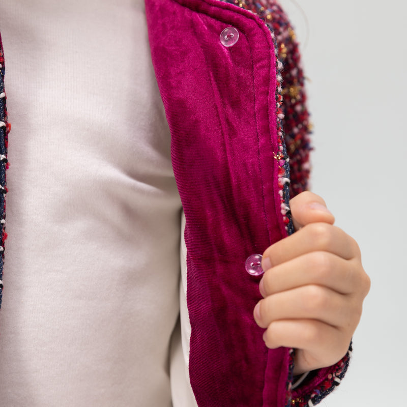 The Berry Confetti Tweed Jacket