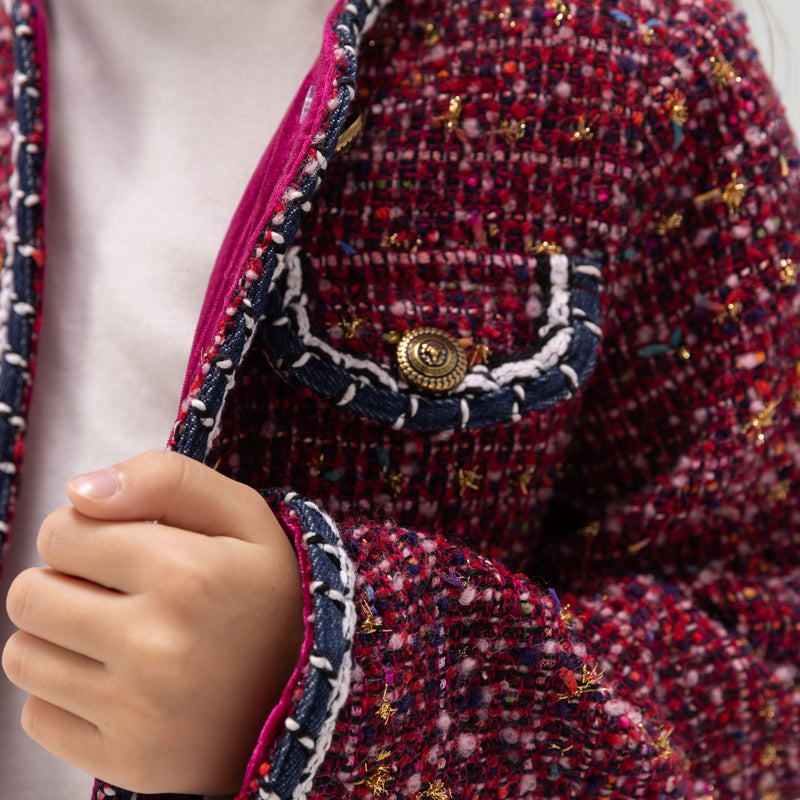 The Berry Confetti Tweed Jacket