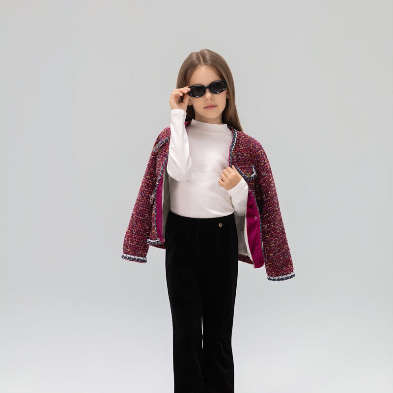 The Berry Confetti Tweed Jacket