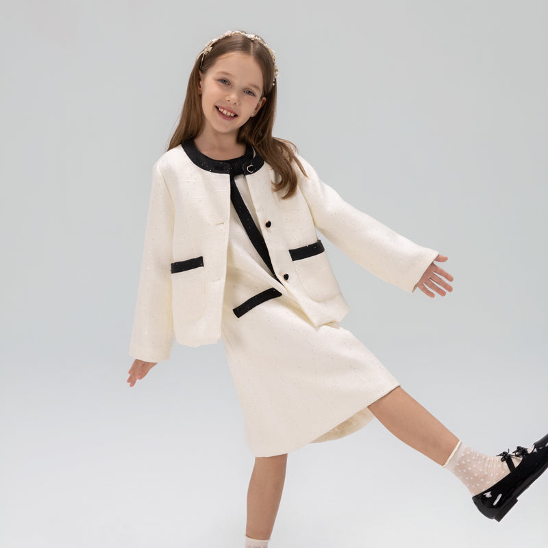 The Chic Tweed A-Line Dress