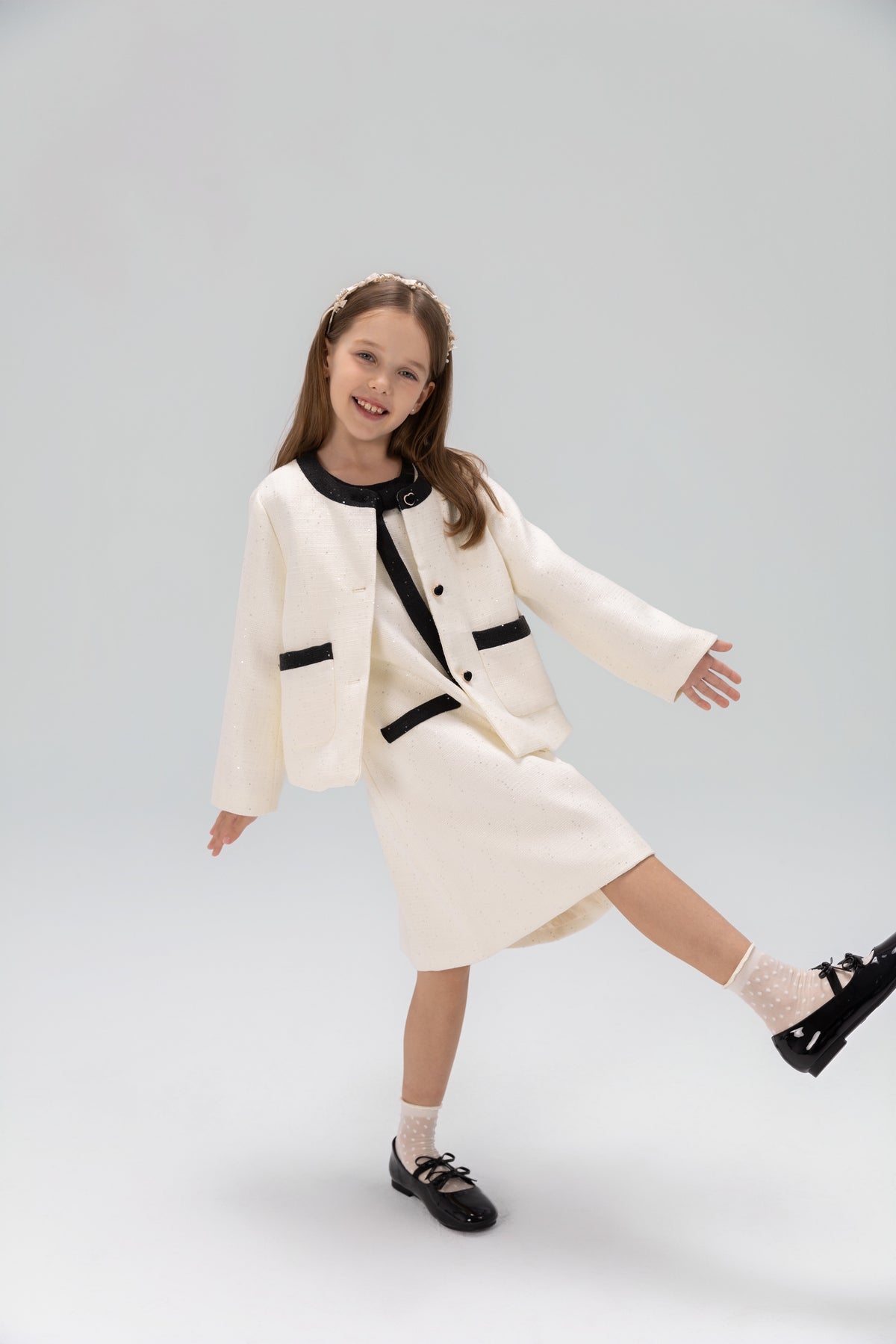 The Chic Tweed A-Line Dress