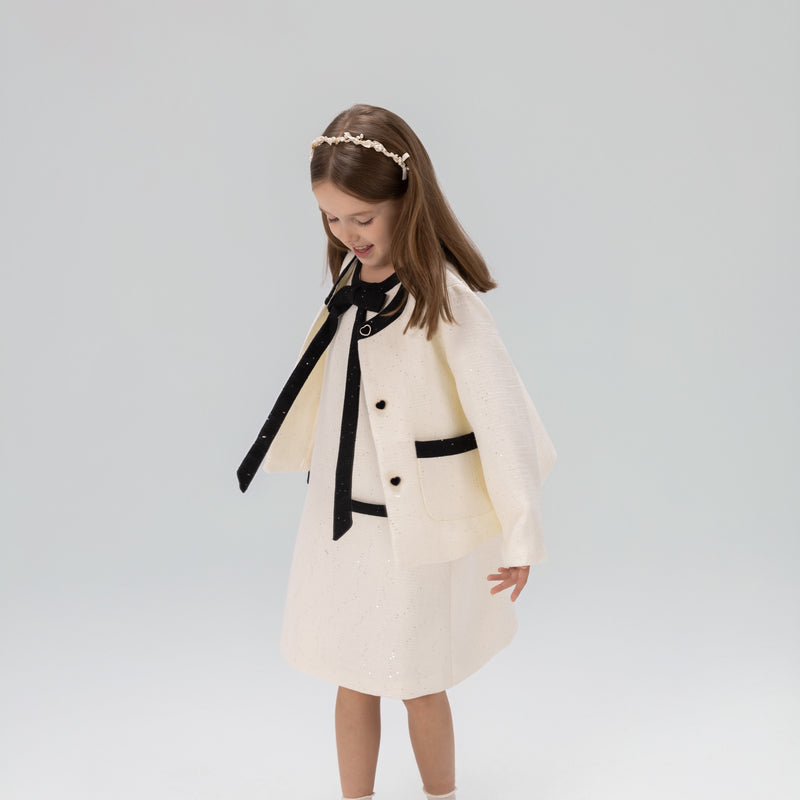 The Chic Tweed A-Line Dress