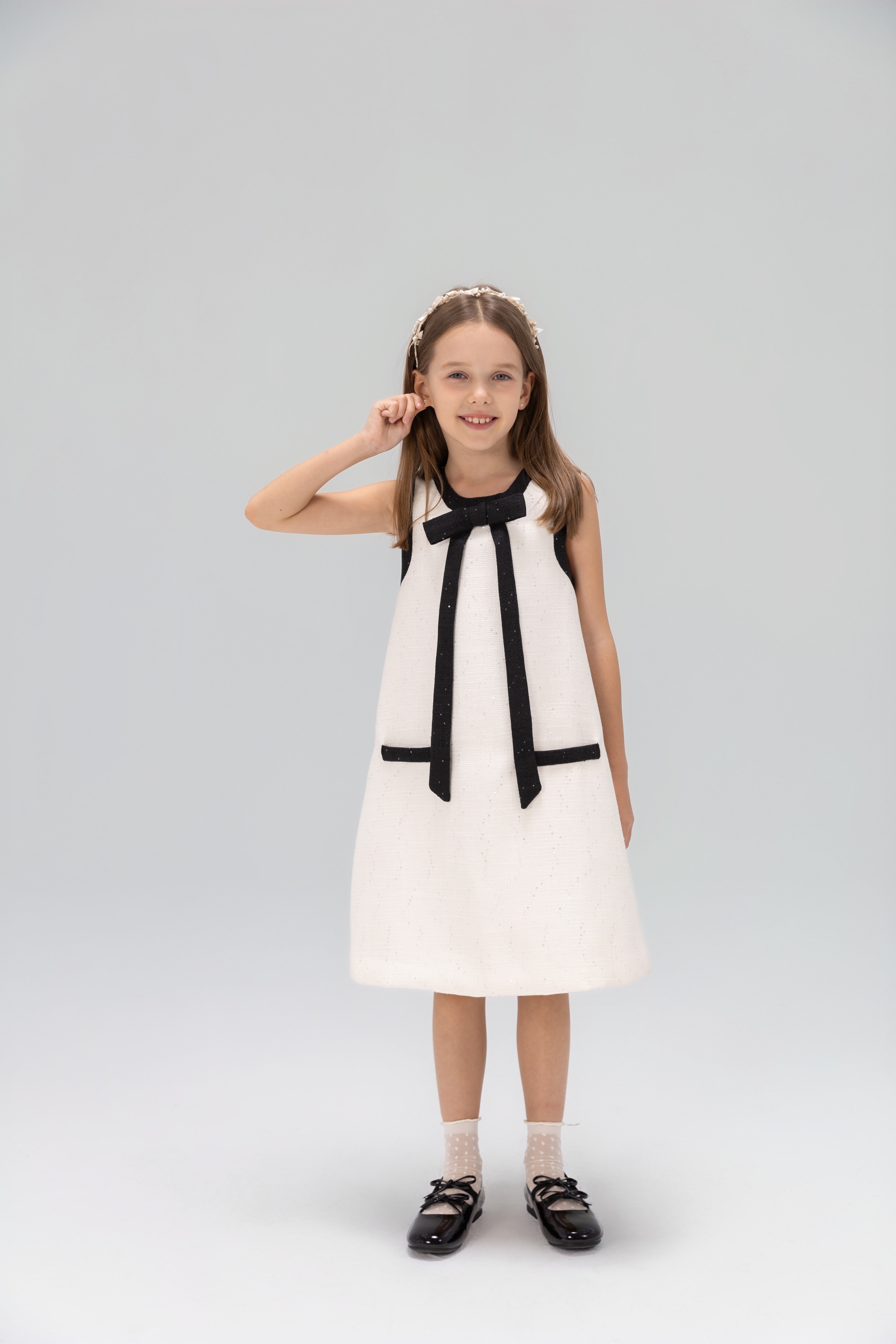 The Chic Tweed A-Line Dress