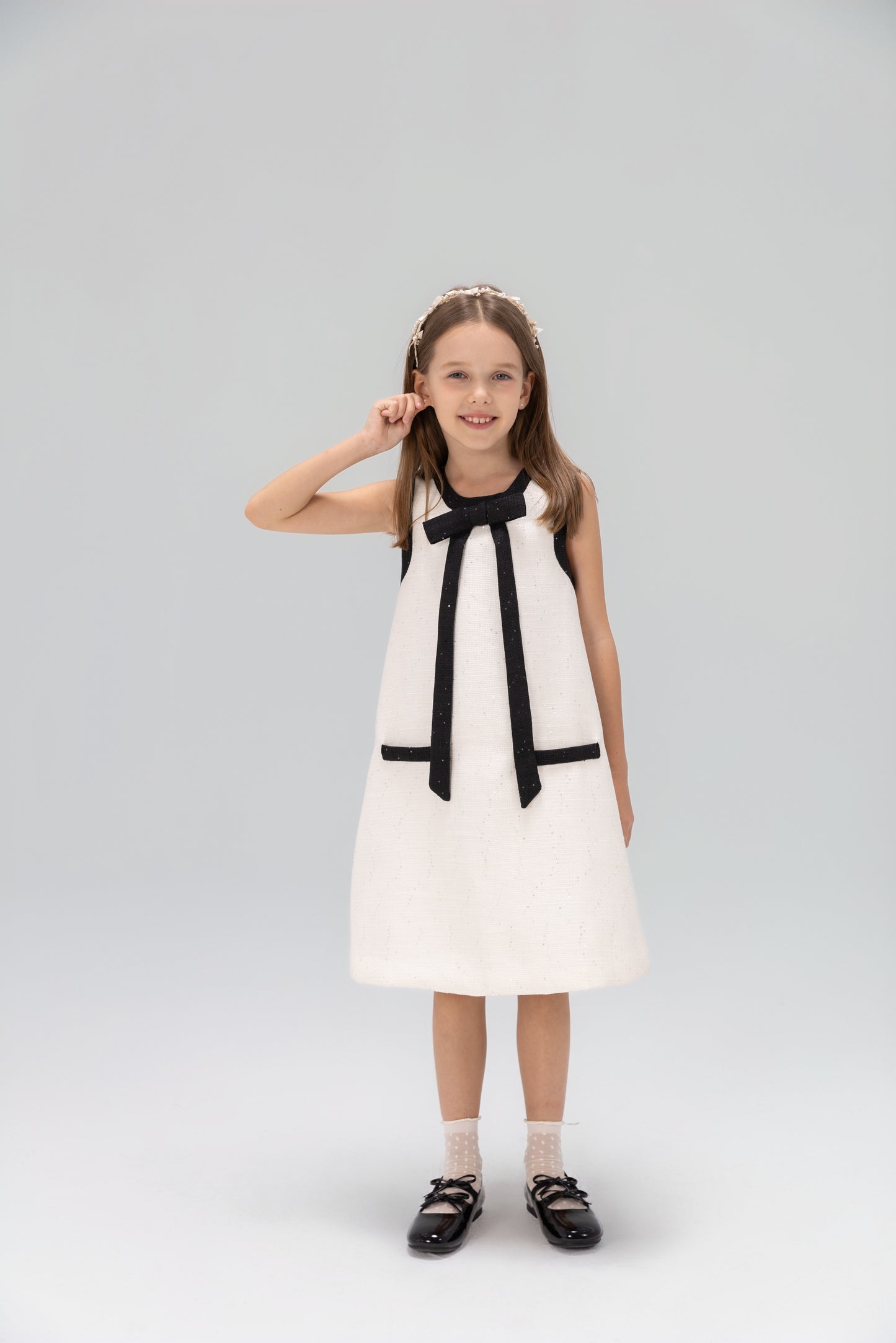 The Chic Tweed A-Line Dress
