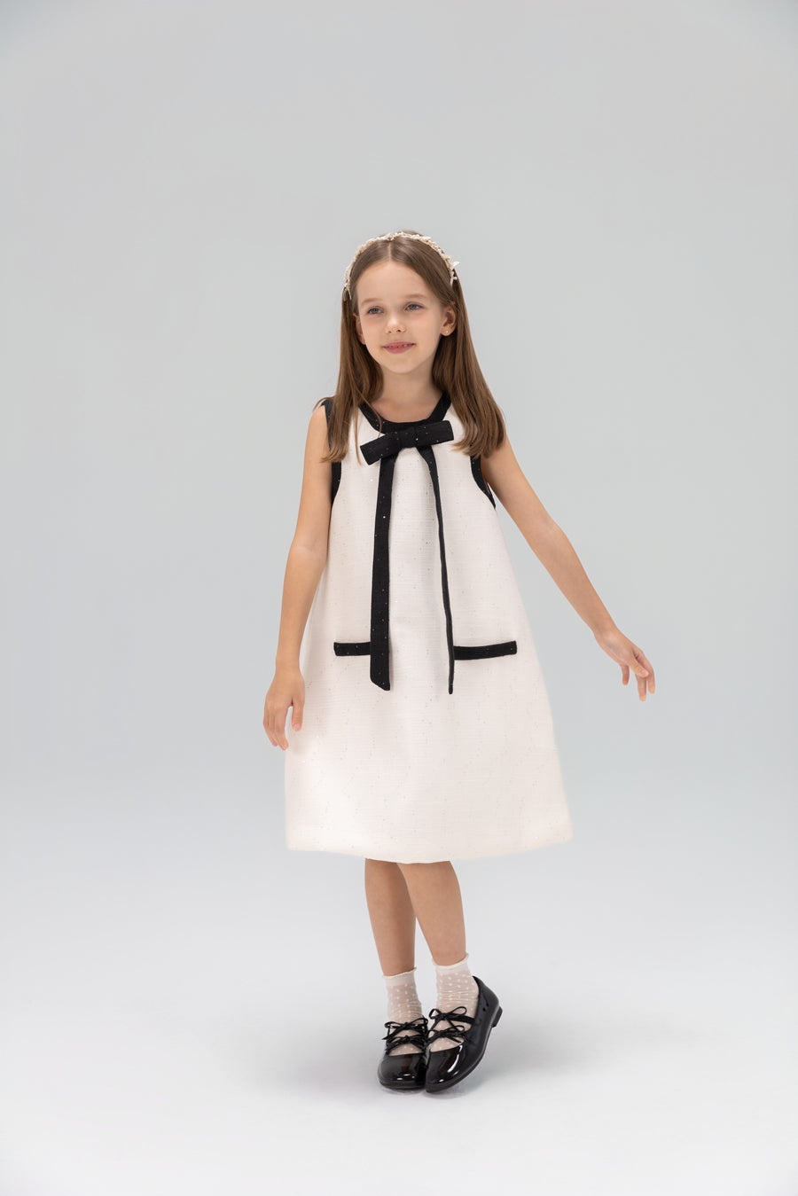 The Chic Tweed A-Line Dress