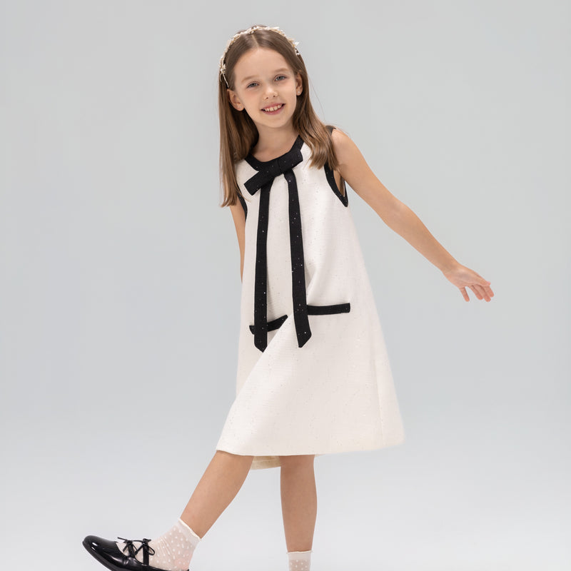The Chic Tweed A-Line Dress