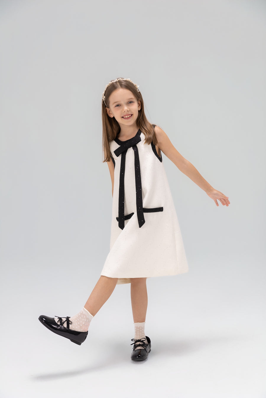 The Chic Tweed A-Line Dress