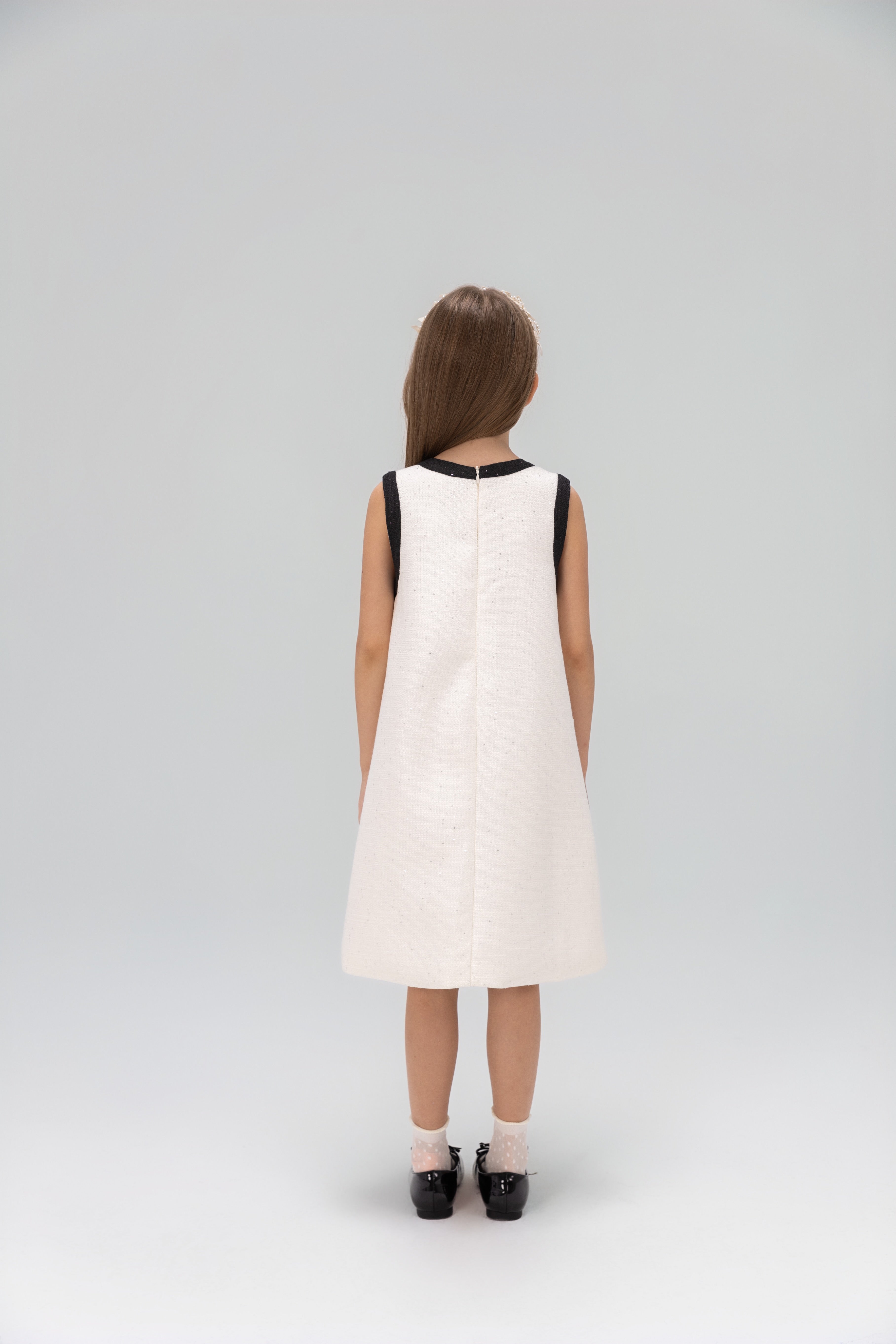 The Chic Tweed A-Line Dress