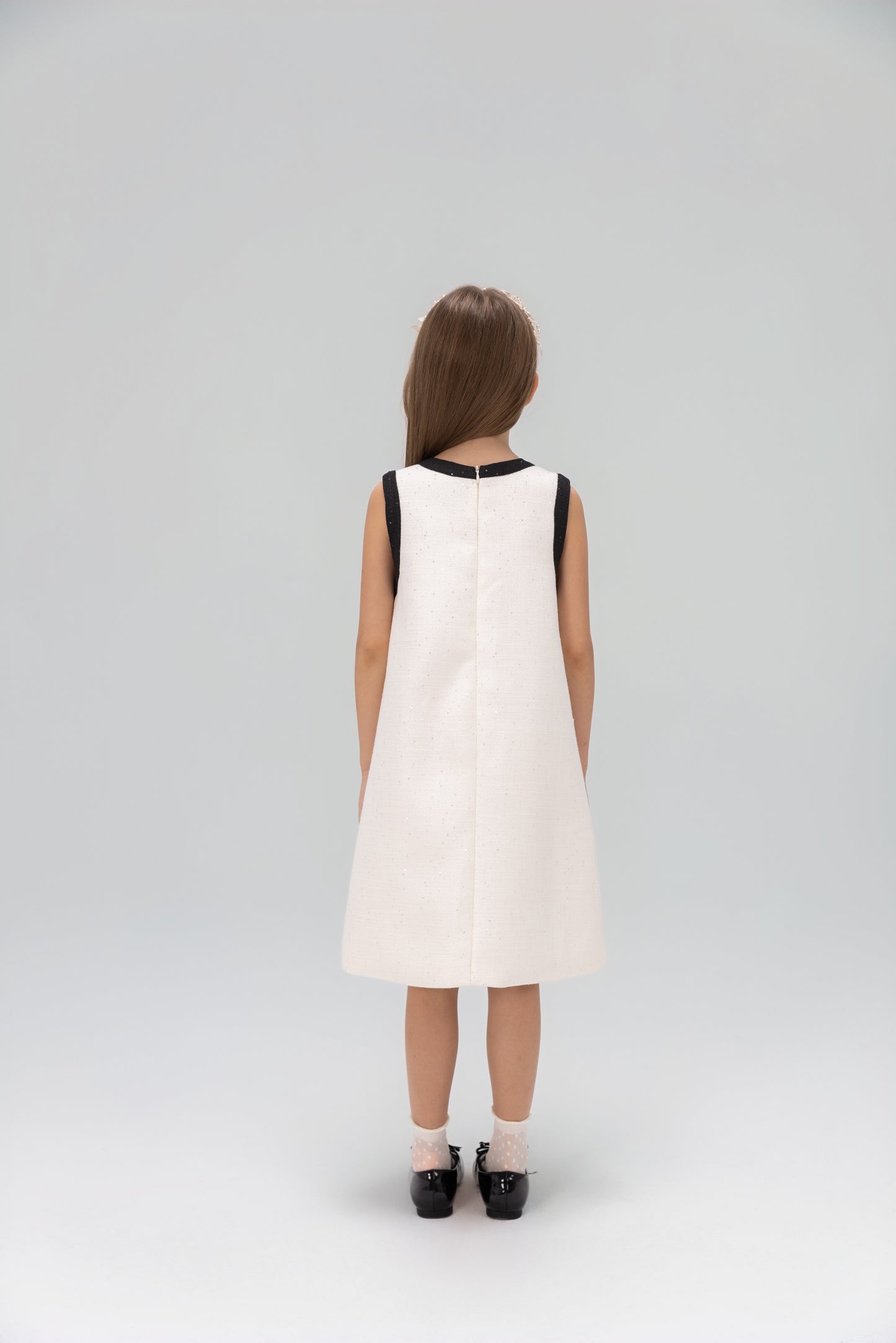 The Chic Tweed A-Line Dress