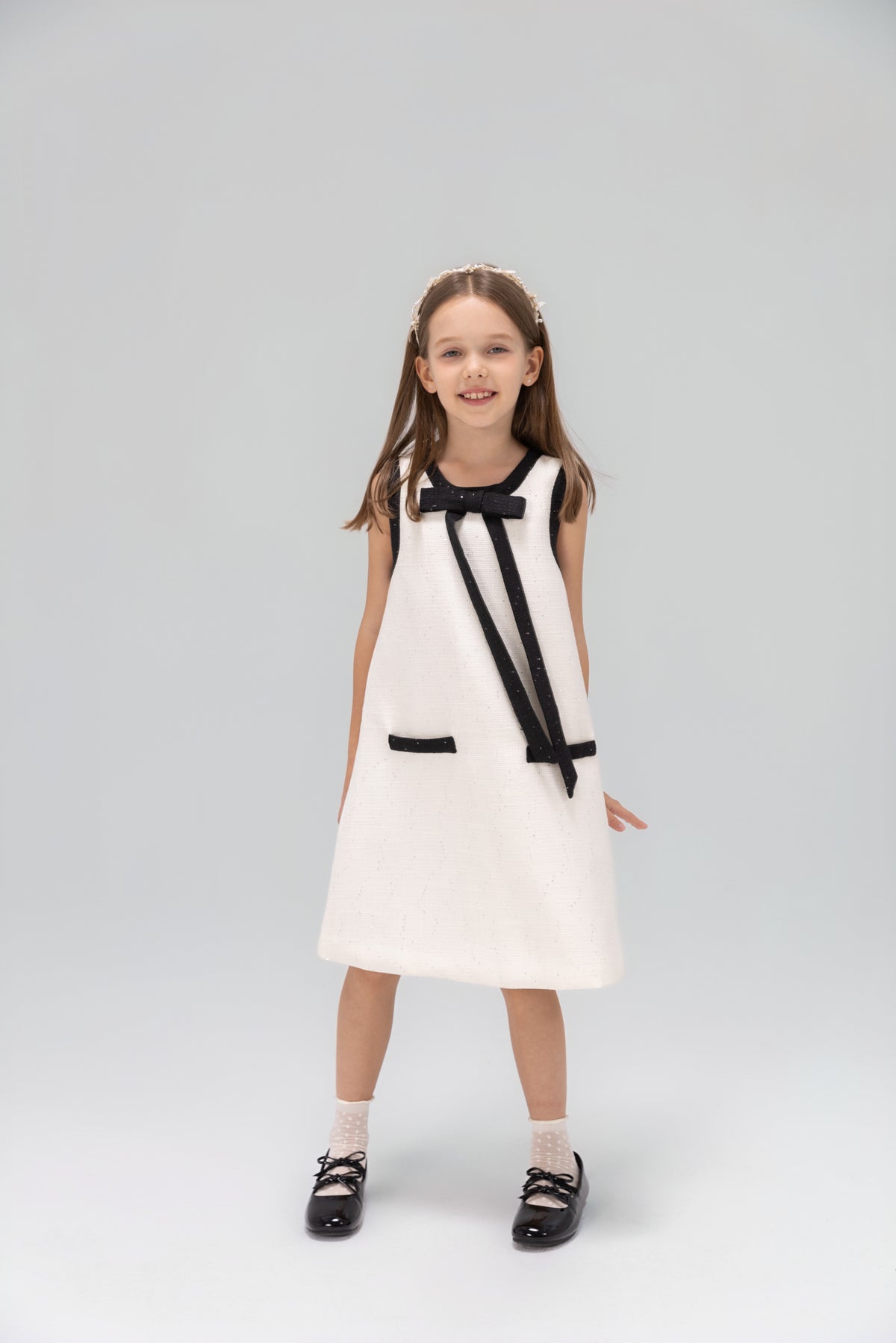 The Chic Tweed A-Line Dress
