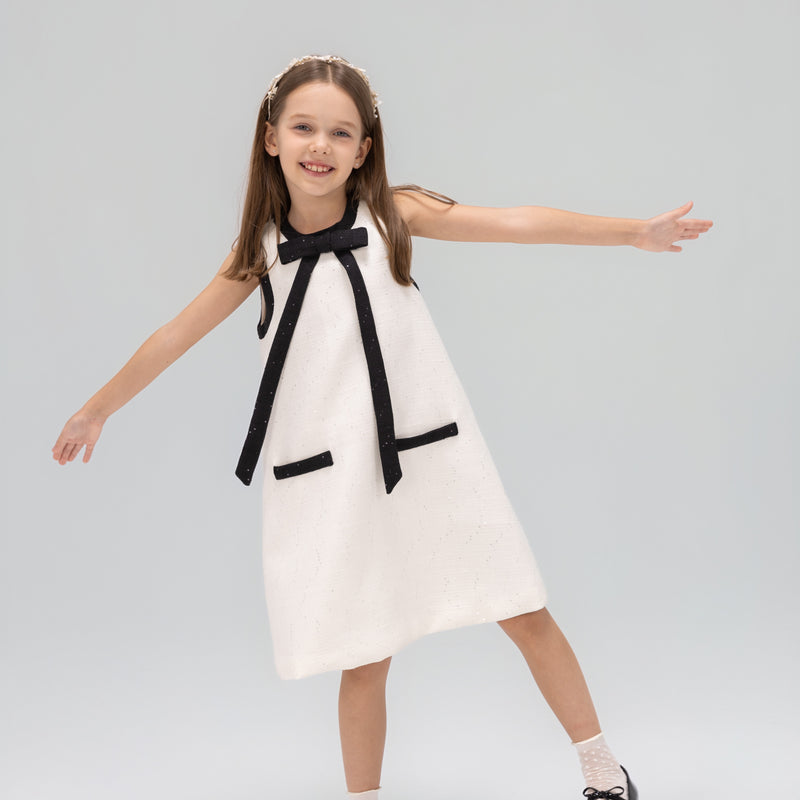 The Chic Tweed A-Line Dress