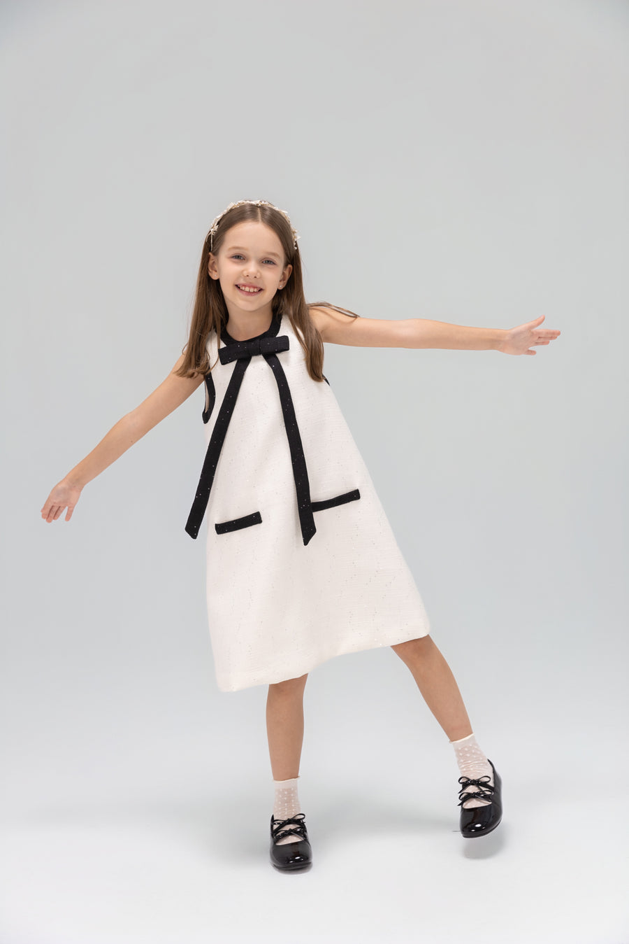 The Chic Tweed A-Line Dress