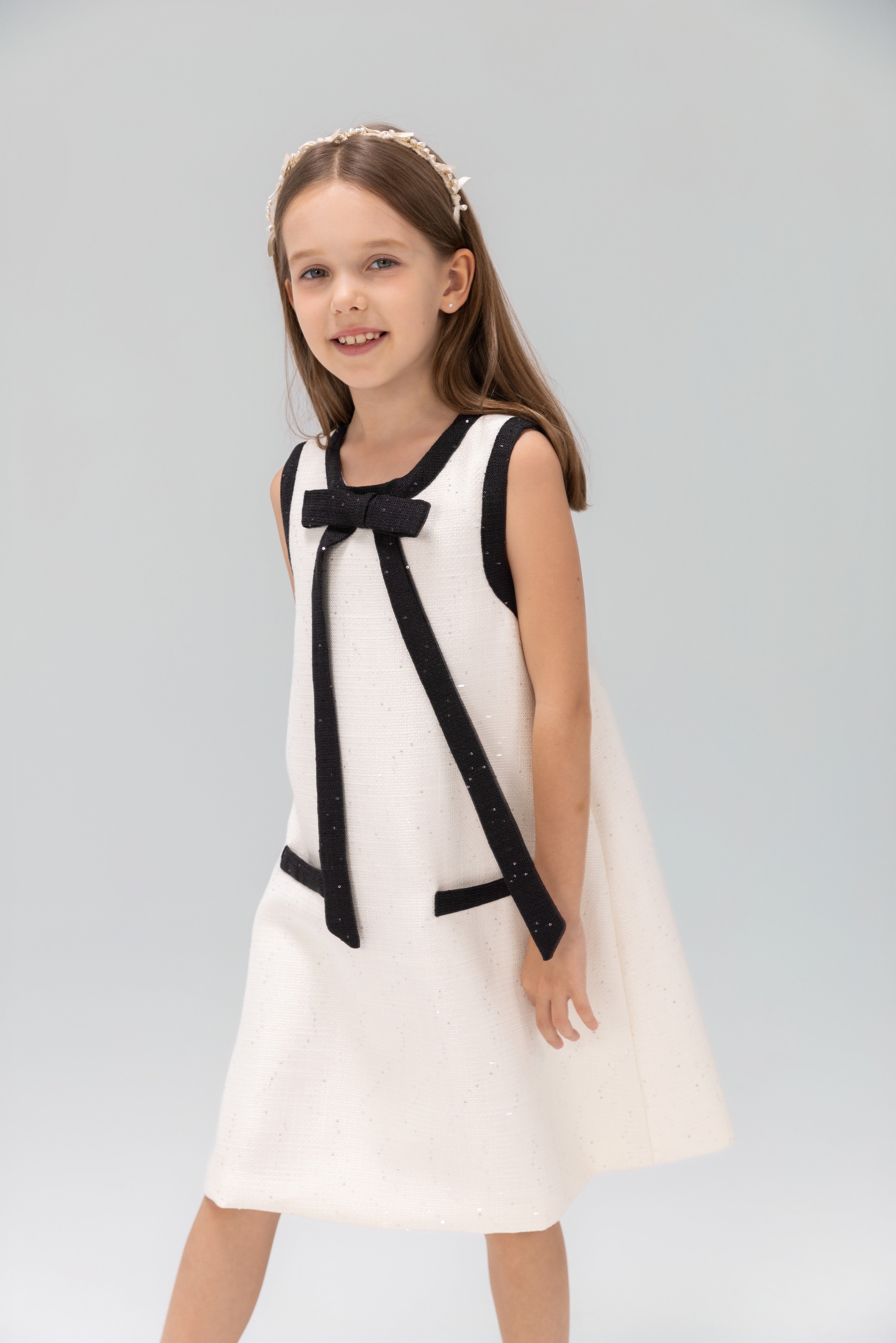 The Chic Tweed A-Line Dress