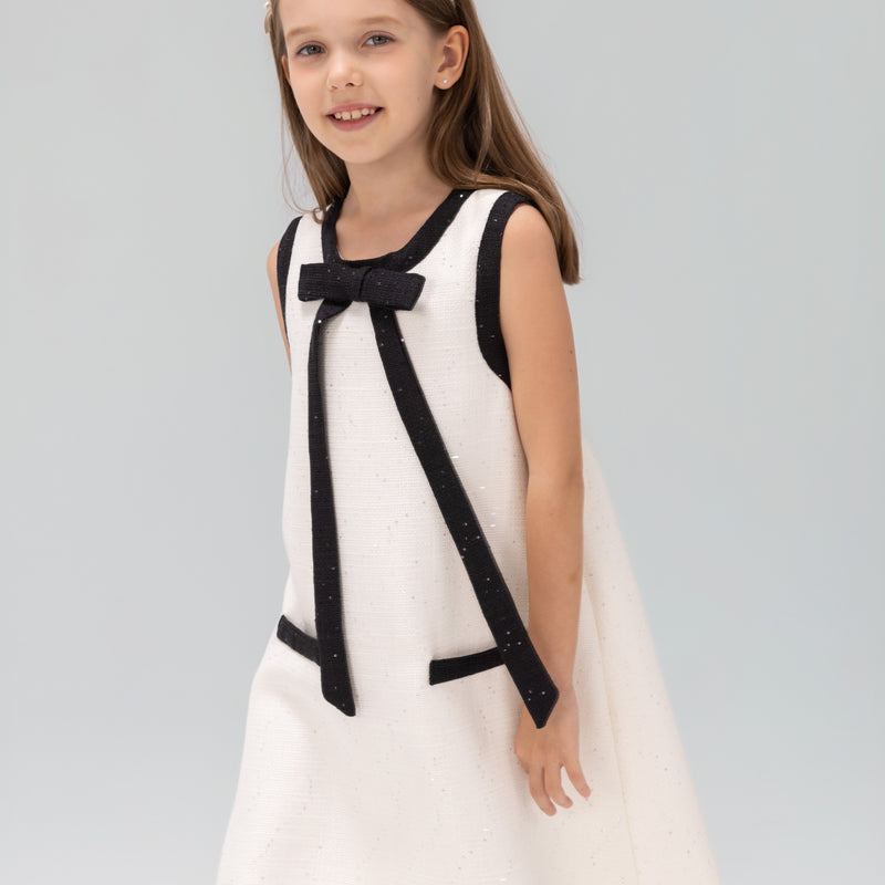 The Chic Tweed A-Line Dress