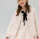 Pearl-Trim Tweed Jacket