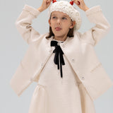 Pearl-Trim Tweed Jacket