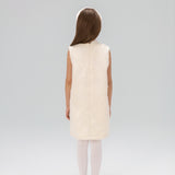 Ivory Petal-Pocket Mod Dress