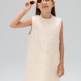 Ivory Petal-Pocket Mod Dress