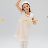 Keyhole Bow Starlight Tweed Dress