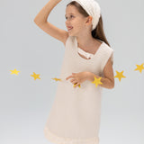 Keyhole Bow Starlight Tweed Dress