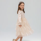 Moonlit Feather Tulle Dress