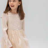 Moonlit Feather Tulle Dress