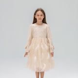 Moonlit Feather Tulle Dress