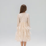 Moonlit Feather Tulle Dress