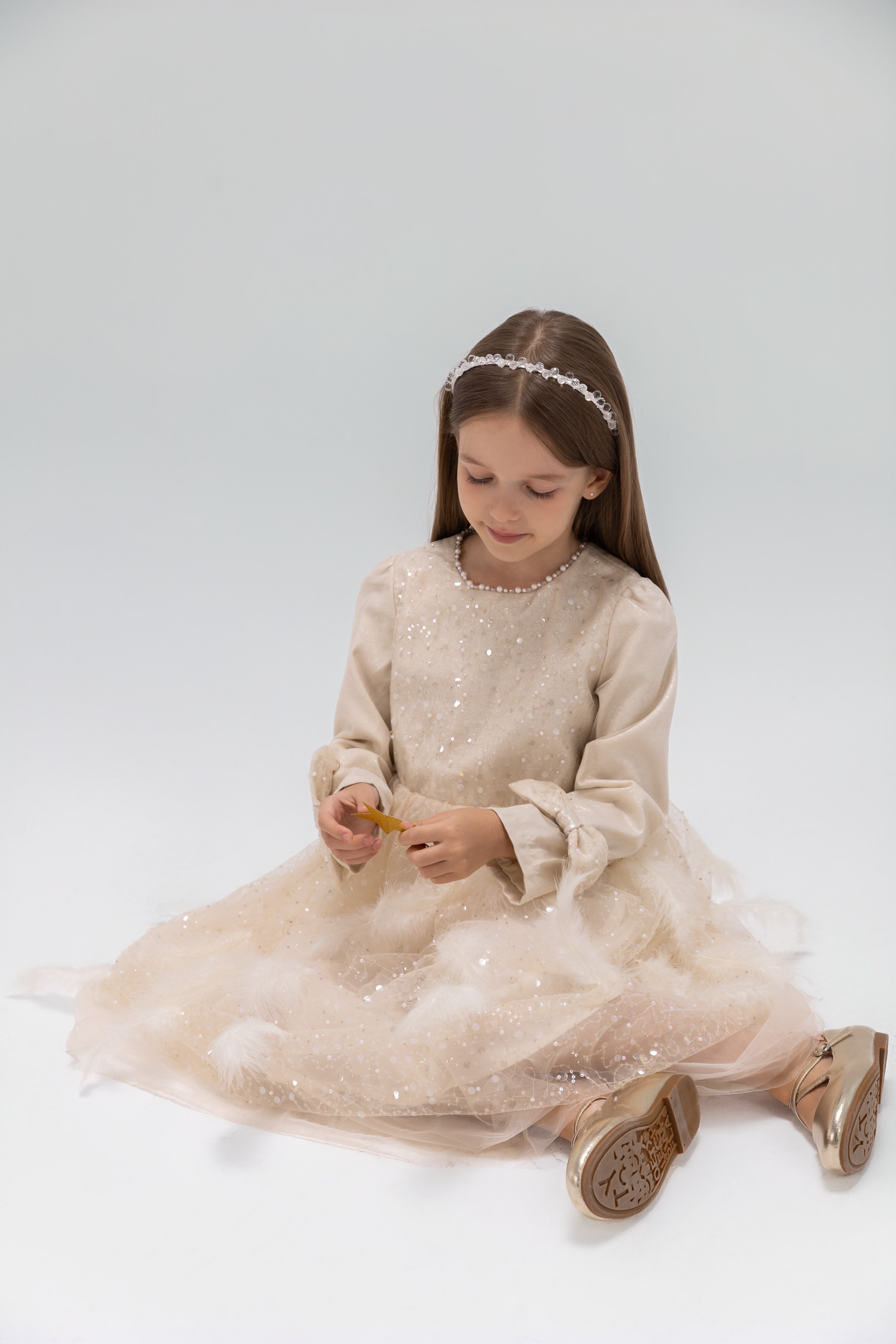 Girls Crystal Bead Headband