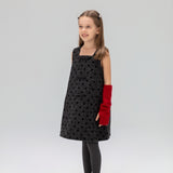 Polka Dot Bouclé Jumper Dress