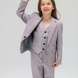 Silver Bloom Suit Pants