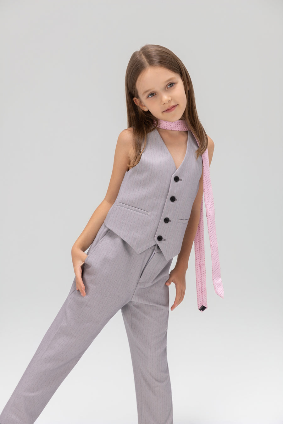 Silver Bloom Suit Vest