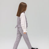 Silver Bloom Suit Pants