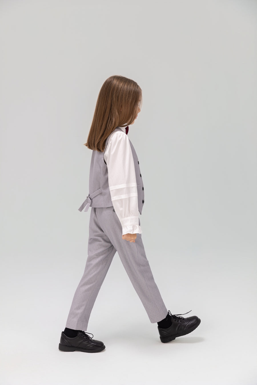 Silver Bloom Suit Pants